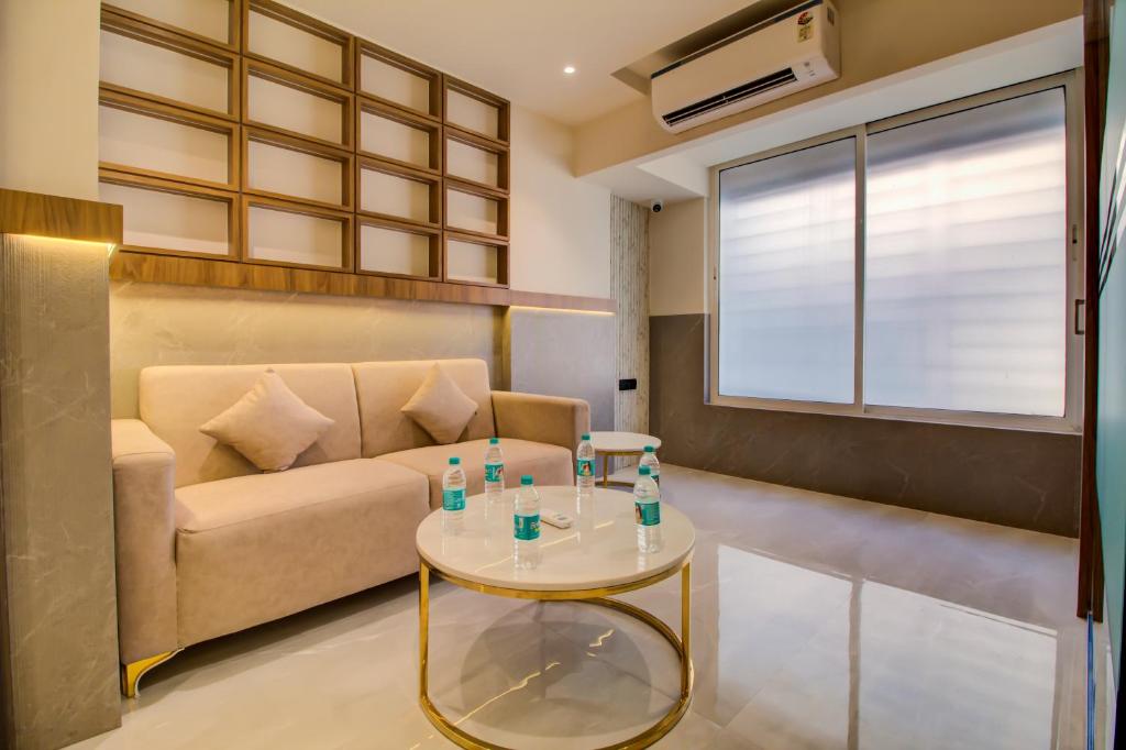 Posezení v ubytování Mumbai Dorms