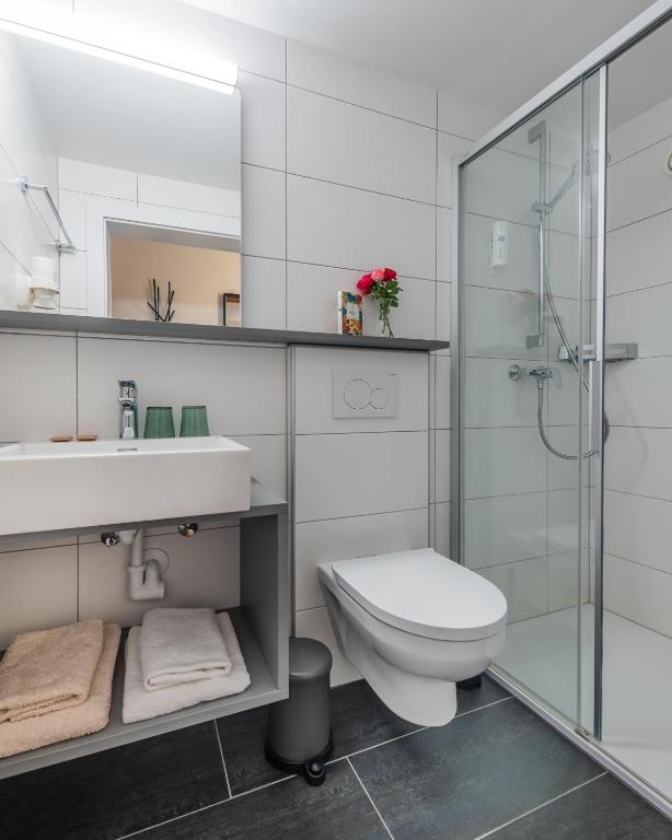 Koupelna v ubytování Hotel Gasthof Prunner