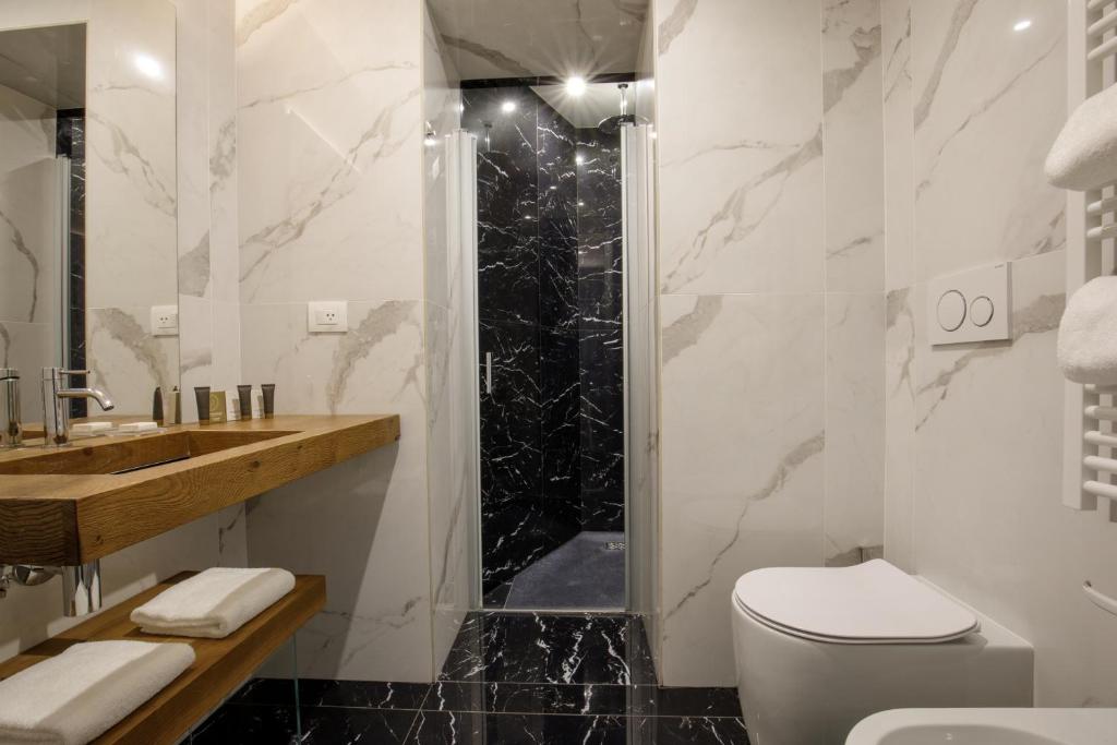 Koupelna v ubytování Hotel Regno