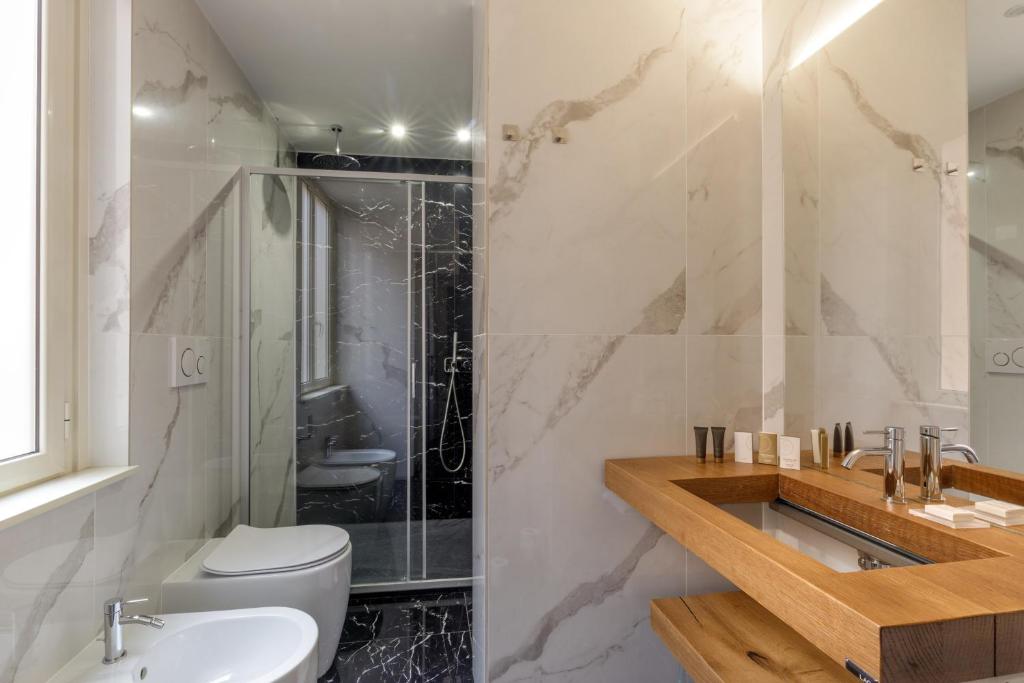 Koupelna v ubytování Hotel Regno
