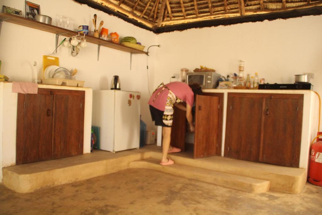 Kuchyň nebo kuchyňský kout v ubytování Raphy Home