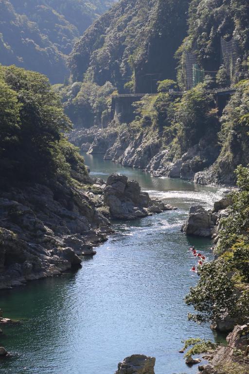 ゲストハウスの近くで見られる自然の景観