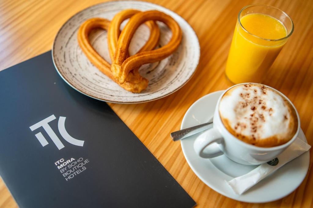 Opciones de desayuno disponibles en ITC Mora by Soho Boutique