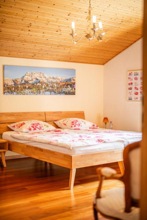 Postel nebo postele na pokoji v ubytování B&B Mon Rêve, Petit déjeuner BIO, Jacuzzi