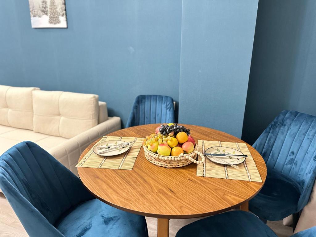 Posezení v ubytování Kristal bakuriani Resort C block 202