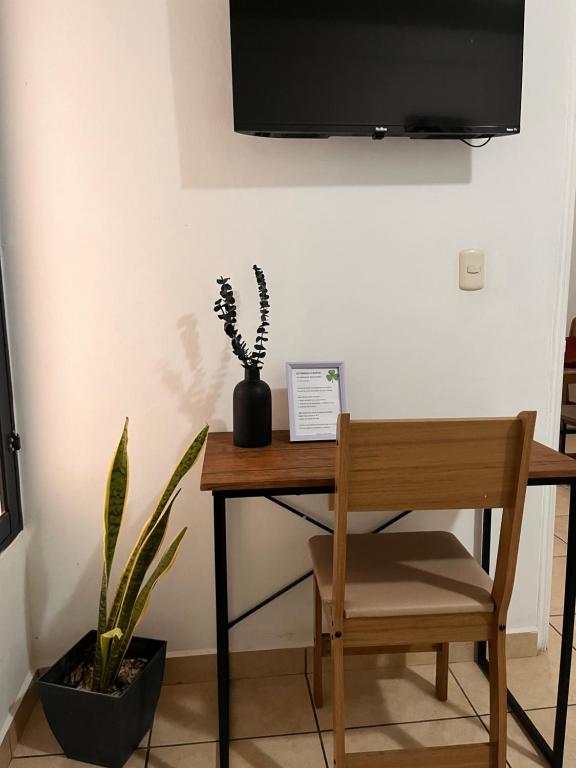 TV a/nebo společenská místnost v ubytování Apartamentos Trebol