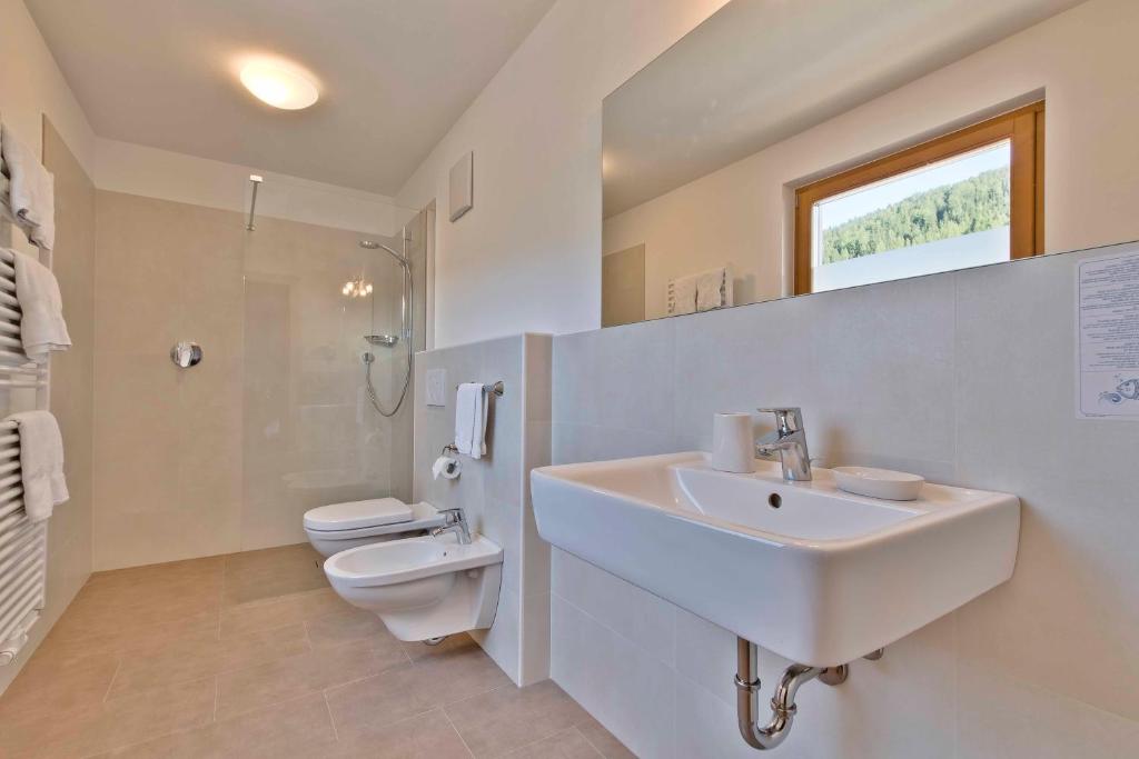 Koupelna v ubytování Hotel Steinrösl