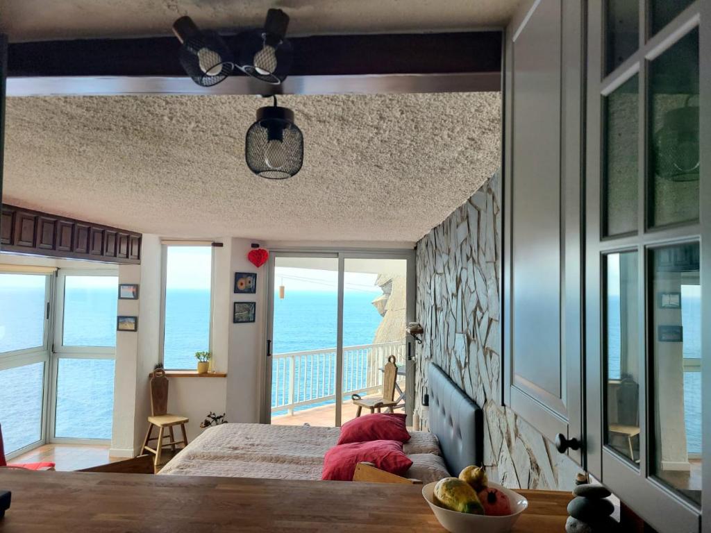 TV a/nebo společenská místnost v ubytování Sea lover's nest