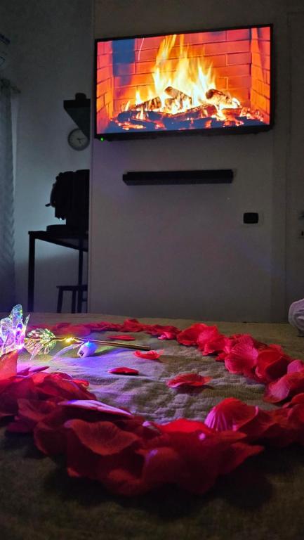 Postel nebo postele na pokoji v ubytování Gliù Vico