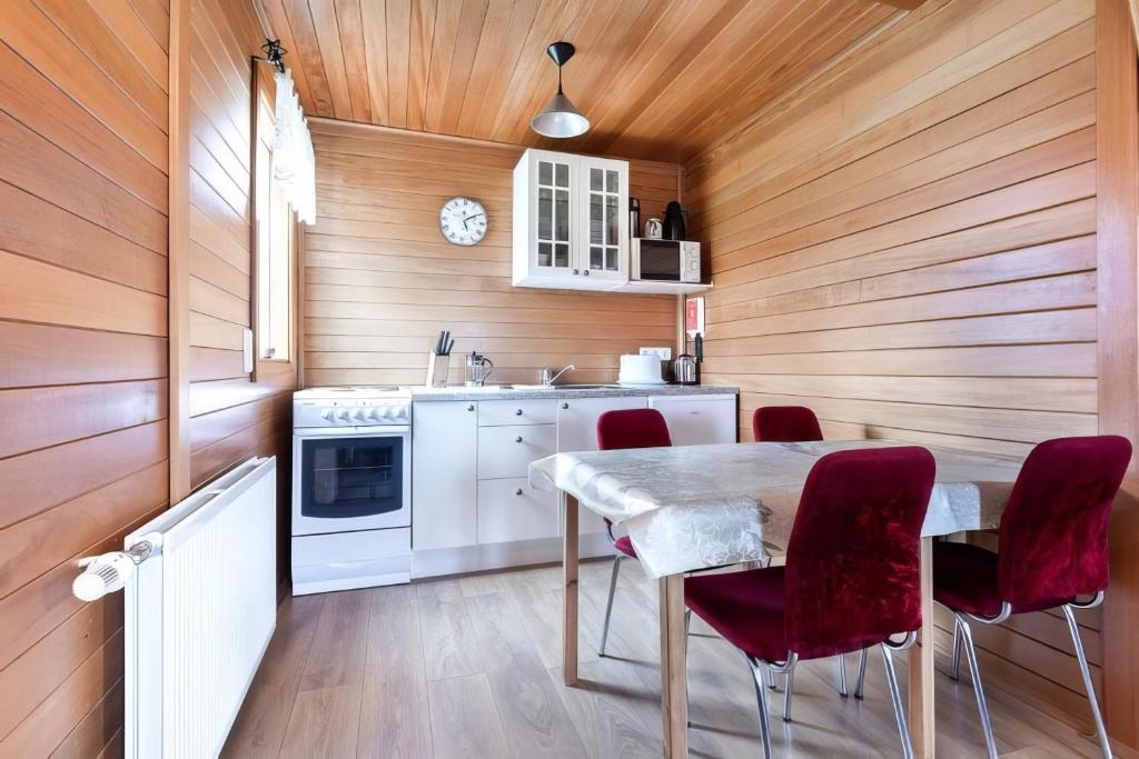 Köök või kööginurk majutusasutuses Mjoeyri Travel Holiday Homes
