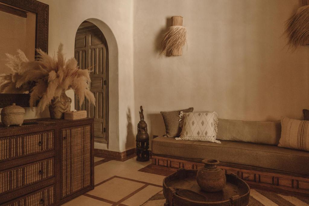 Posezení v ubytování Kasbah d'if