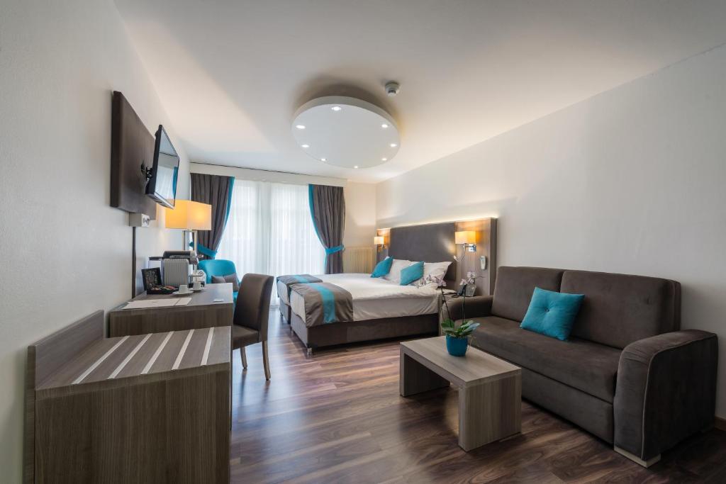 TV a/nebo společenská místnost v ubytování Hotel Rousseau