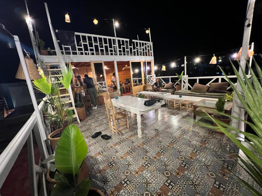 Balkón nebo terasa v ubytování West coast surf house