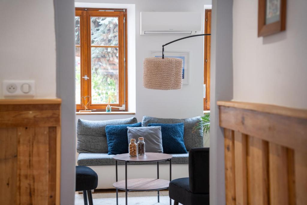 Posezení v ubytování Chambre Super Broussard
