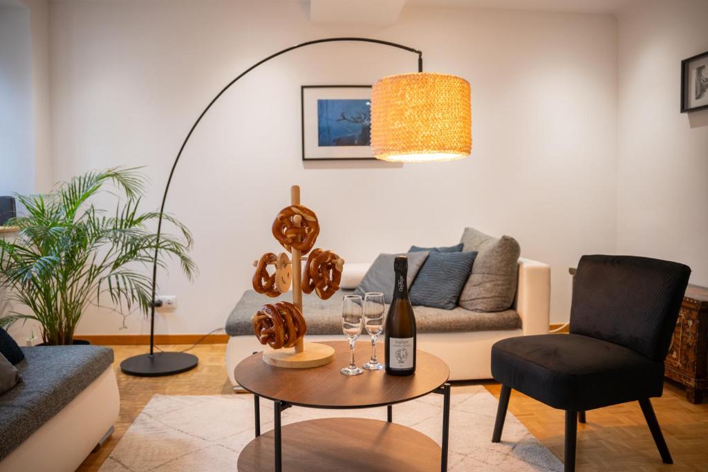 Posezení v ubytování Chambre Super Broussard