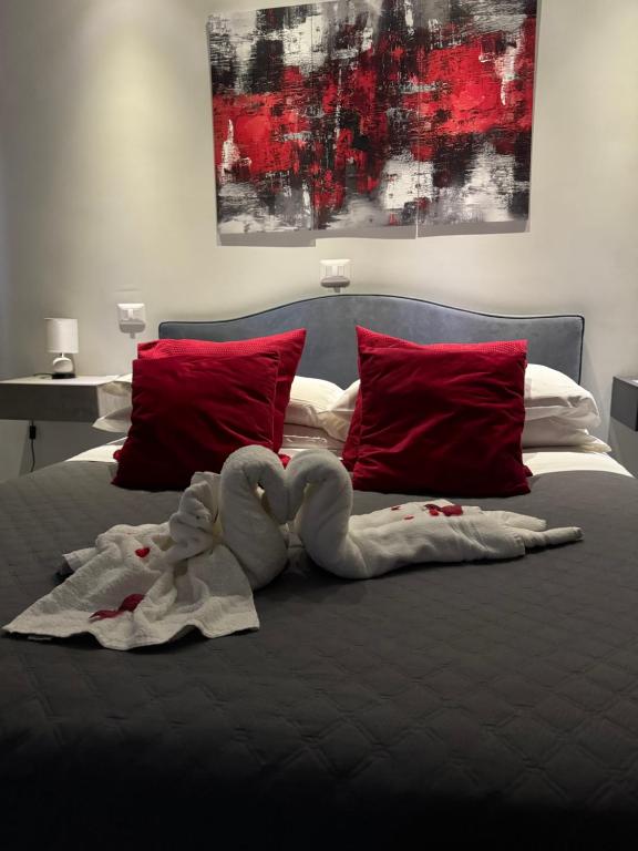 A bed or beds in a room at B&B Aquino in Terrazza