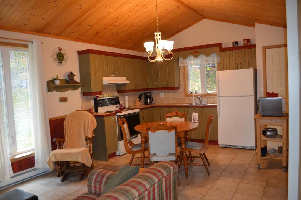 Kuchyň nebo kuchyňský kout v ubytování Chalet Esmeralda