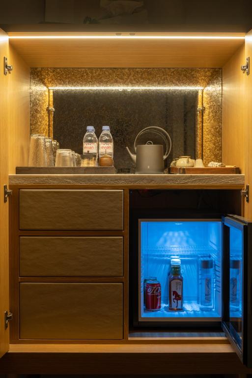 Kuchyň nebo kuchyňský kout v ubytování 归相Golden Age酒店