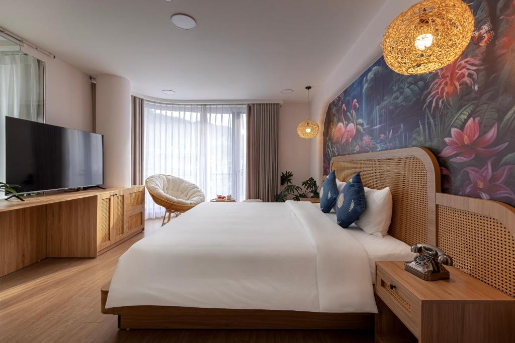 TV/trung tâm giải trí tại Tropical Paradise Sapa Hotel & Tour