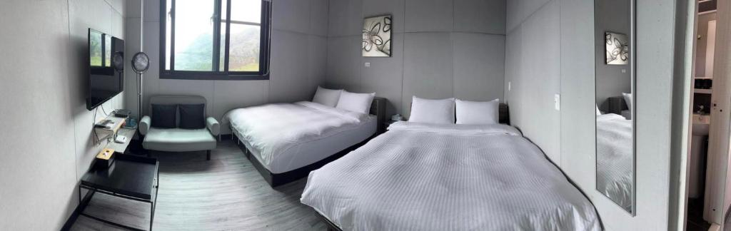Postel nebo postele na pokoji v ubytování Evi Bnb
