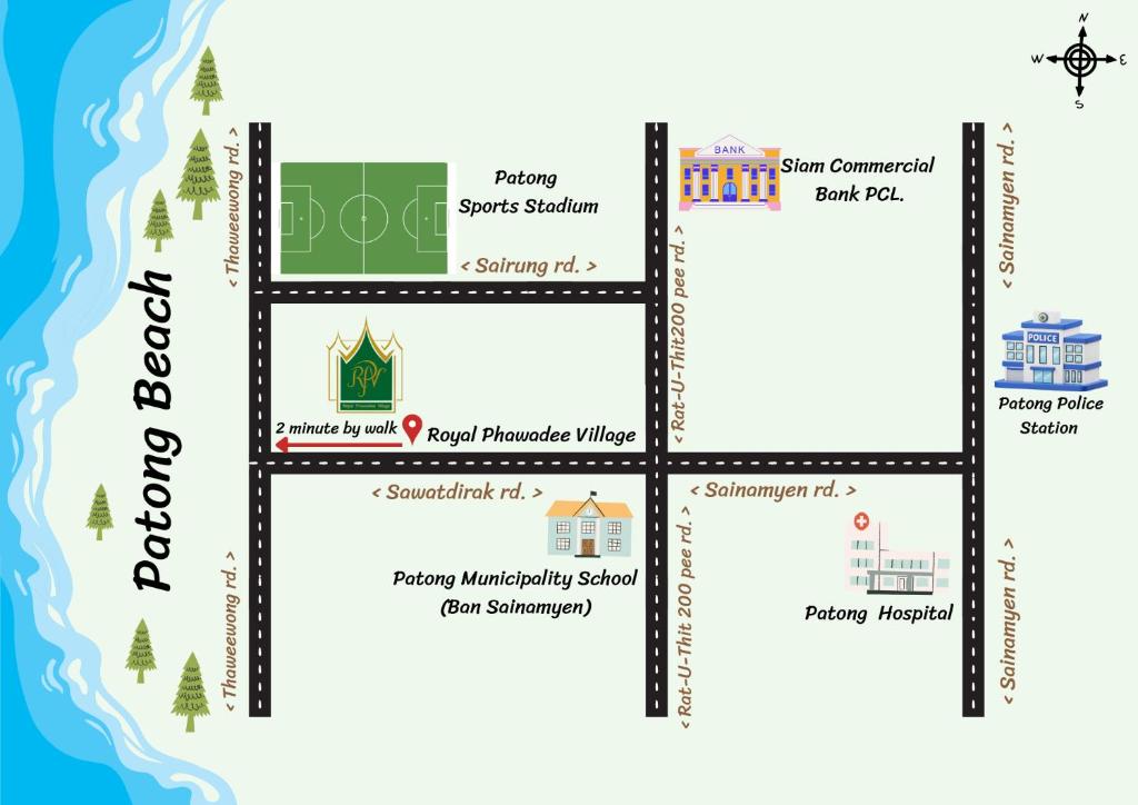 Royal Phawadee Village Patong - 2 Minutes walk to the beach - Resim 13