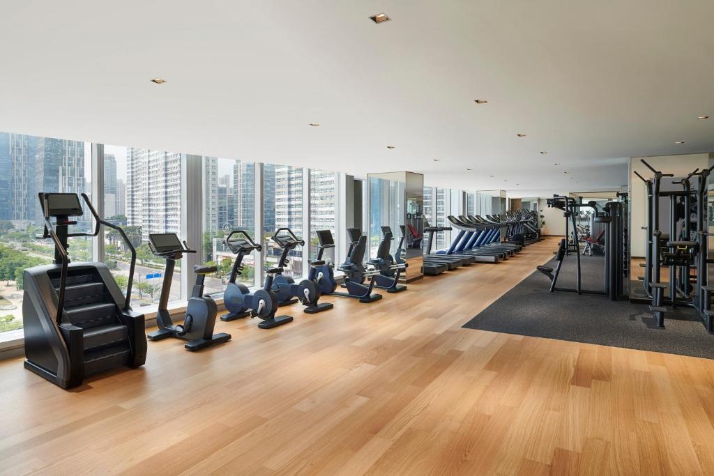 Fitness centrum a/nebo fitness zařízení v ubytování Sheraton Grand Incheon Hotel