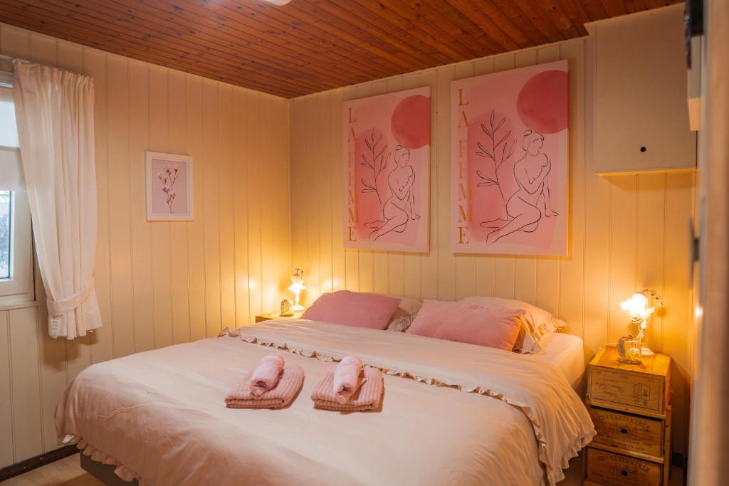 Postel nebo postele na pokoji v ubytování Chalet Luxe