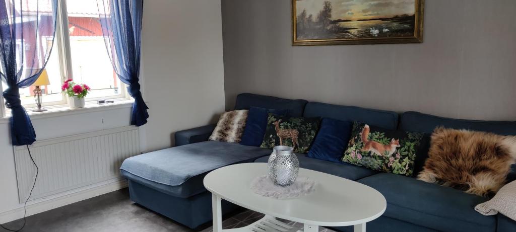 Posezení v ubytování Lottefors Logi
