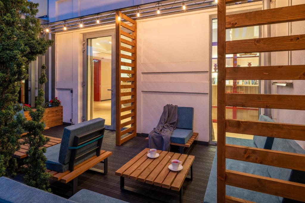 Posezení v ubytování Antares Hotel