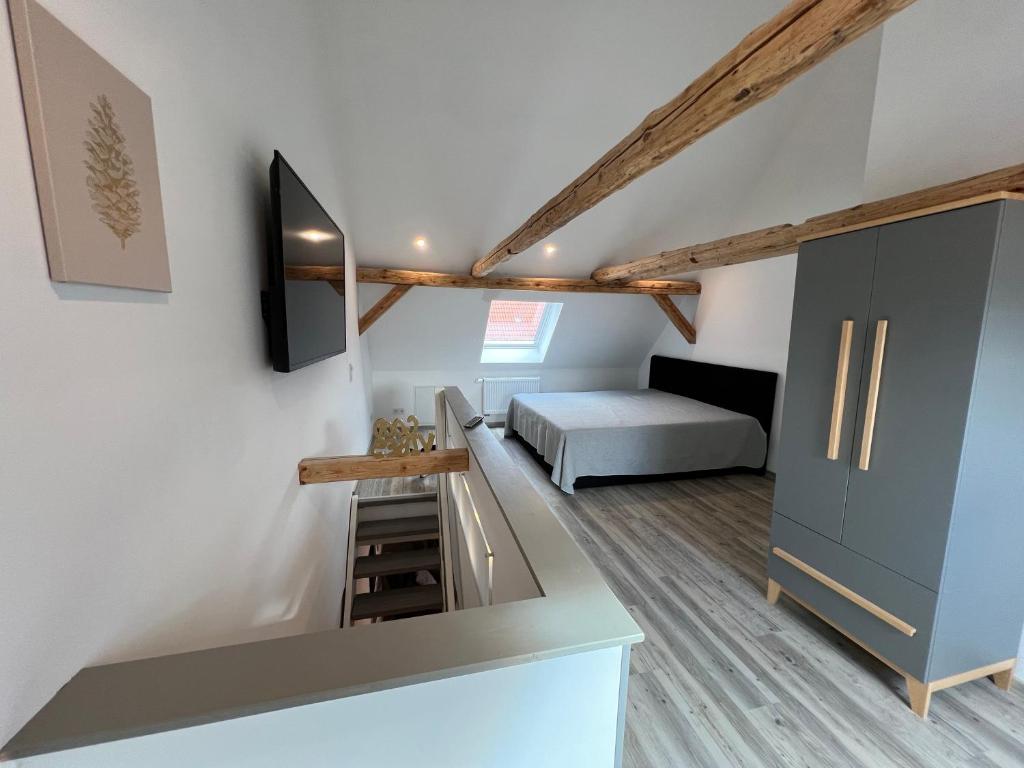 Kuchyň nebo kuchyňský kout v ubytování Charming Retreats Hasselfelde