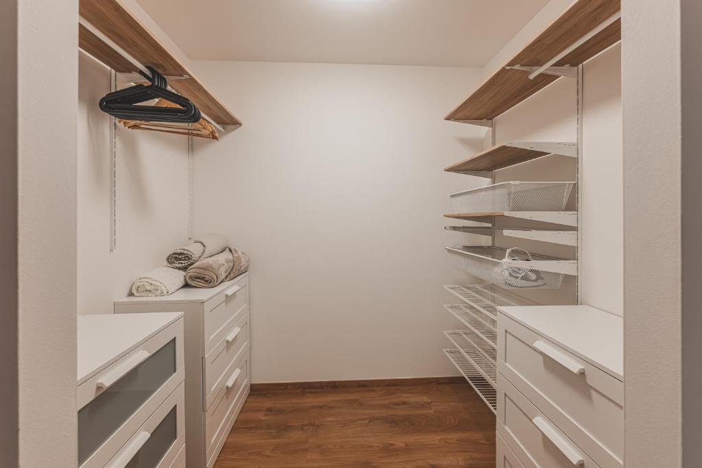 Kuchyň nebo kuchyňský kout v ubytování Luxusní Apartmán U Petrofa s vlastním parkovacím místem