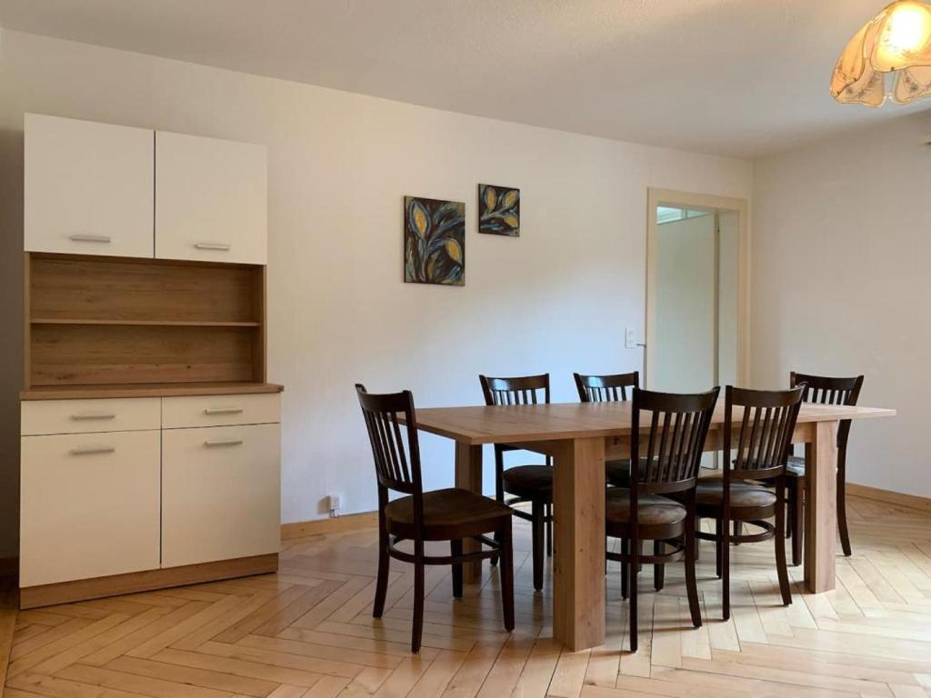 Kuchyň nebo kuchyňský kout v ubytování Revier schlicht und bahnsinnig