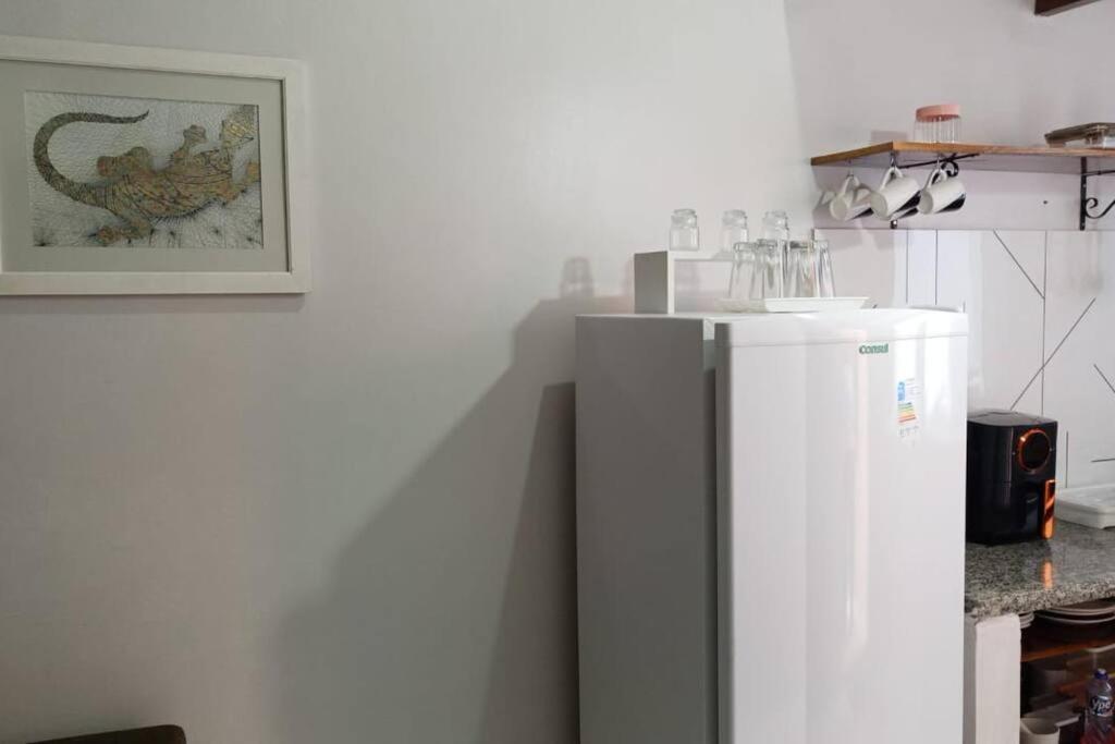 Kuchyň nebo kuchyňský kout v ubytování Kitnet MiniHouse do Alto