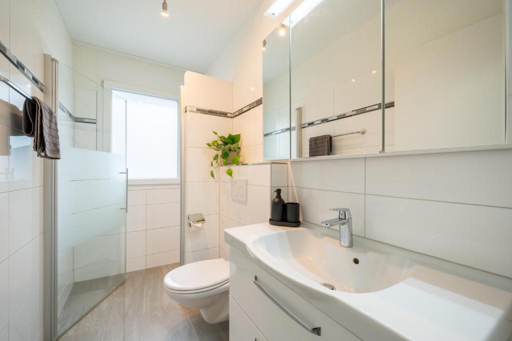 Koupelna v ubytování Swiss Suites