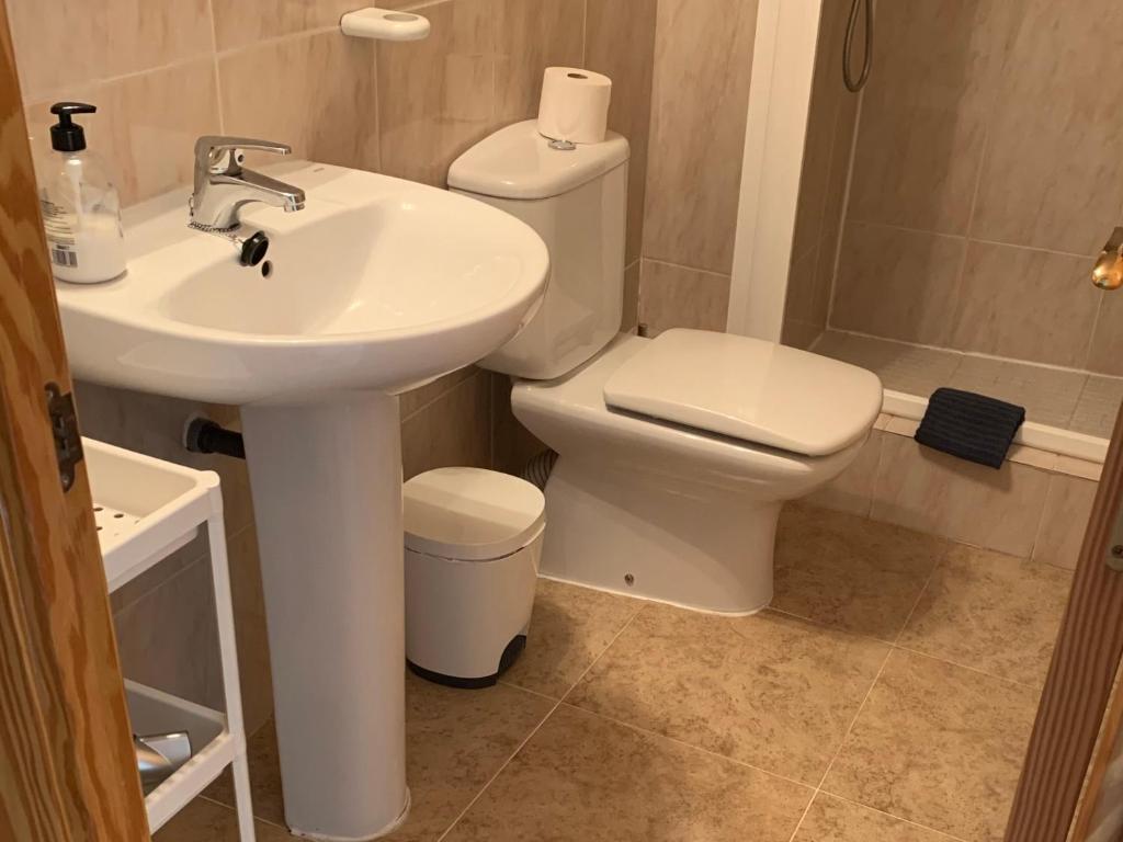 Un baño de Hostal Casa Michaels