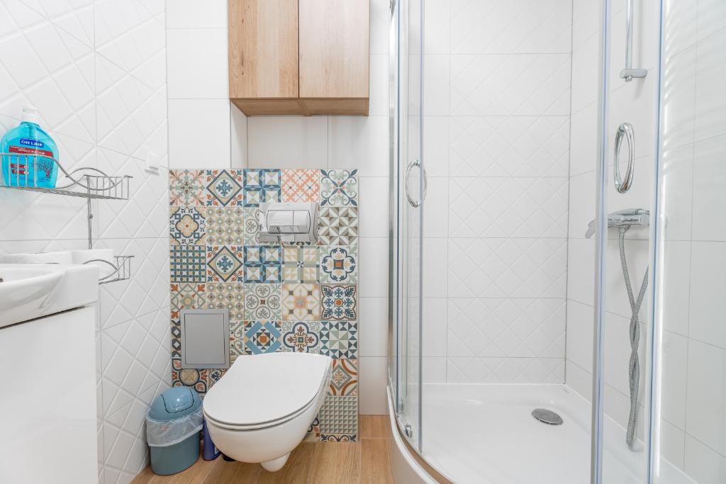 Kúpeľňa v ubytovaní Apartament Centrum 32m2 Kłodzko - Przyjaciół Ziemi Kłodzkiej