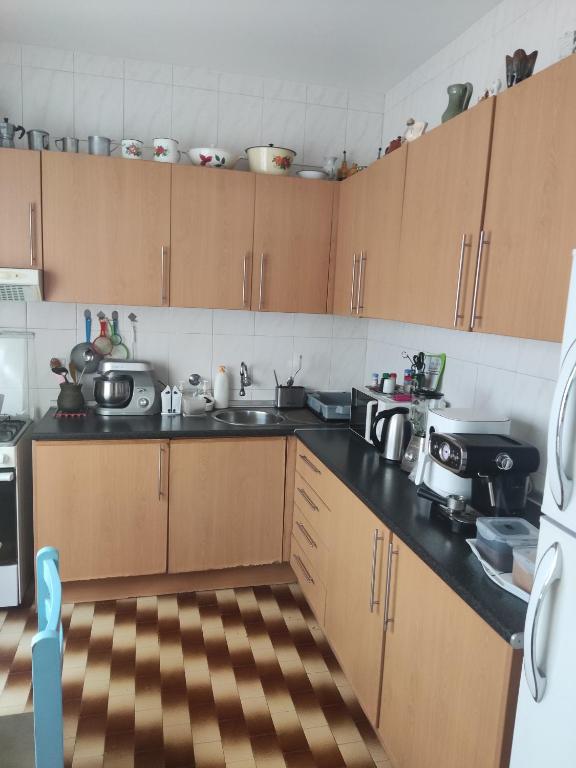 Kuchyň nebo kuchyňský kout v ubytování Casa fréd