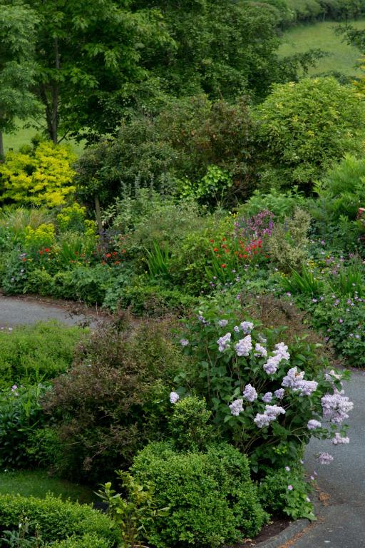 a garden filled with lots of flowers and plants at Ballyknocken Milking Parlour Self Catering Apartment in Coolnakilly