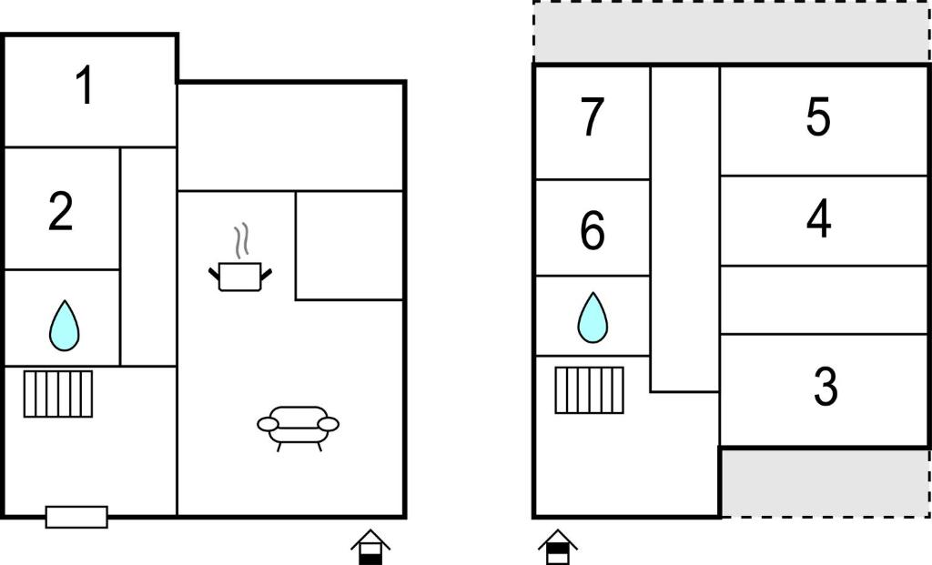 Plan piętra w obiekcie 7 Bedroom Awesome Home In Lucena