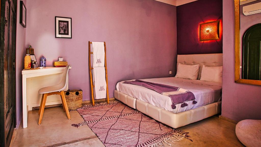 Postel nebo postele na pokoji v ubytování Riad RIM