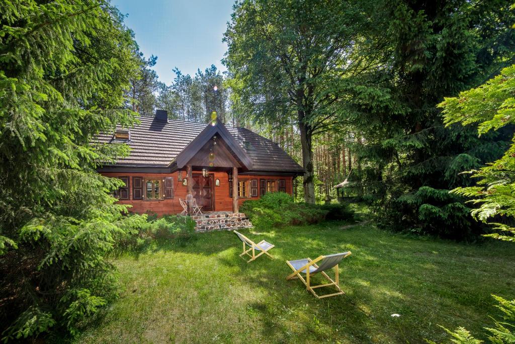 Vonkajšia záhrada v ubytovaní Dom na Podlasiu