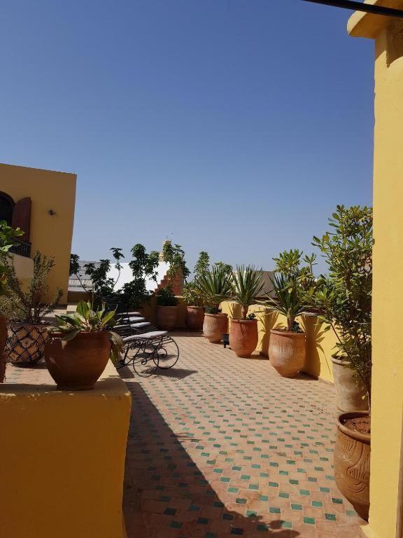 Balkón nebo terasa v ubytování Riad Inspira