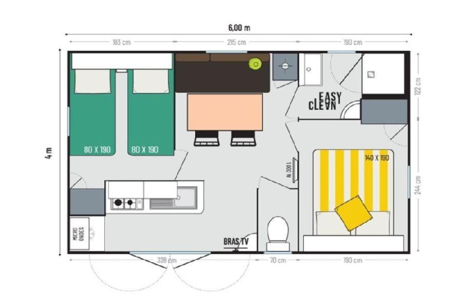 Plán poschodí v ubytovaní Camping Sènia Caballo de Mar