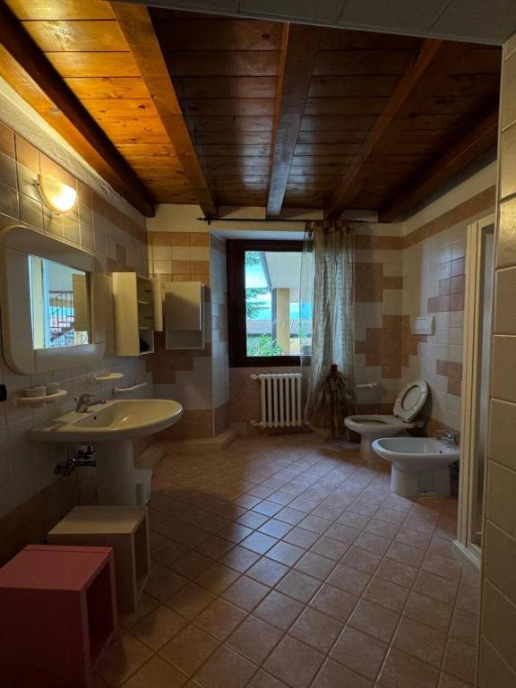 Koupelna v ubytování B&B Al Vec Licinsi'