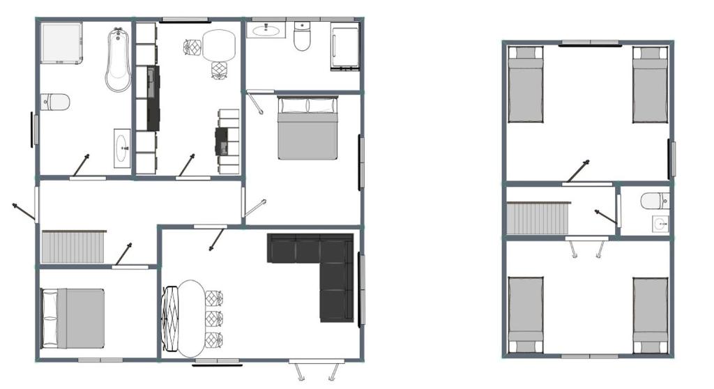 Půdorys ubytování Chalet Berken