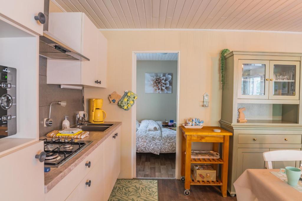 Kuchyň nebo kuchyňský kout v ubytování Chalet Relax