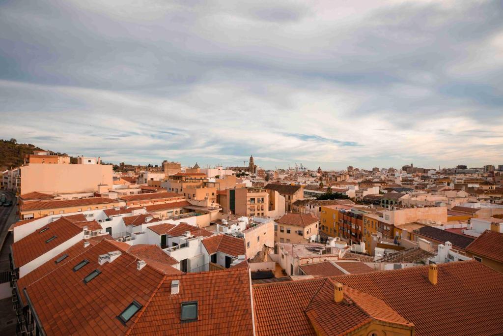 Výhľad na mesto Malaga alebo výhľad na mesto priamo z apartmánu