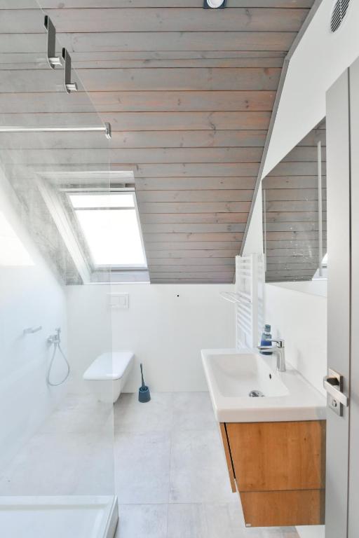 Koupelna v ubytování Apartmán v srdci Krkonoš