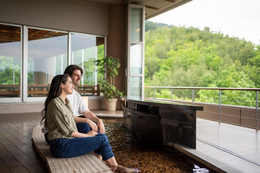Balkón nebo terasa v ubytování Hotel Associa Takayama Resort -with Natural Hot Springs-