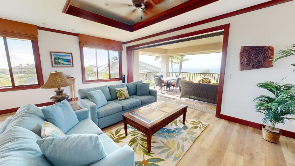 Posezení v ubytování ❤PiH❤ Endless Ocean Views Villa Gorgeous Mauna Kea Ocean and Mountain View